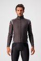 CASTELLI Cyklistická zateplená bunda - PERFETTO ROS LIMITED EDITION - šedá/biela