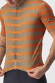 CASTELLI Cyklistický dres s krátkym rukávom - UNLIMITED STERRATO - zelená/oranžová