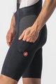 CASTELLI Cyklistické nohavice krátke s trakmi - FREE UNLIMITED - čierna