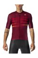 CASTELLI Cyklistický dres s krátkym rukávom - ENDURANCE PRO - bordová