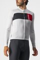 CASTELLI Cyklistický dres s dlhým rukávom letný - PROLOGO 7 - biela