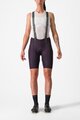 CASTELLI Cyklistické nohavice krátke s trakmi - FREE AERO RC W - fialová