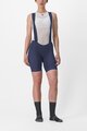 CASTELLI Cyklistické nohavice krátke s trakmi - ENDURANCE W - modrá