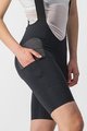 CASTELLI Cyklistické nohavice krátke s trakmi - FREE UNLIMITED W - čierna