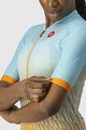CASTELLI Cyklistický dres s krátkym rukávom - CLIMBER&#039;S 2.0 W - svetlo modrá/oranžová