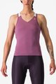 CASTELLI Cyklistický dres bez rukávov - SOLARIS TOP - fialová