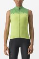 CASTELLI Cyklistický dres bez rukávov - VELOCISSIMA - svetlo zelená