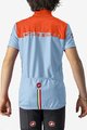 CASTELLI Cyklistický dres s krátkym rukávom - NEO PROLOGO - svetlo modrá/oranžová