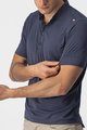 CASTELLI Cyklistické tričko s krátkym rukávom - TECH 2 POLO - modrá