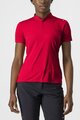 CASTELLI Cyklistické tričko s krátkym rukávom - TECH 2 POLO - červená