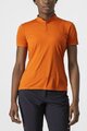 CASTELLI Cyklistické tričko s krátkym rukávom - TECH 2 POLO - oranžová