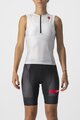 CASTELLI Cyklistický dres bez rukávov - FREE W TRI - biela