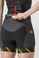 CASTELLI Cyklistické nohavice krátke bez trakov - FREE W SHORT TRI - čierna/svetlo zelená