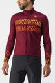 CASTELLI Cyklistický dres s dlhým rukávom letný - UNLIMITED THERMAL - bordová
