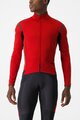 CASTELLI Cyklistická zateplená bunda - PERFETTO ROS 2 CONVERTIBLE - červená