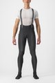 CASTELLI Cyklistické nohavice dlhé s trakmi - FREE AERO RC - čierna