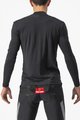 CASTELLI Cyklistické tričko s dlhým rukávom - BANDITO WOOL LS - čierna