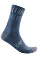 CASTELLI Cyklistické ponožky klasické - MID WINTER 18 - modrá
