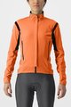 CASTELLI Cyklistická zateplená bunda - PERFETTO RoS 2 W - oranžová