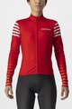 CASTELLI Cyklistický dres s dlhým rukávom zimný - AUTUNNO - červená