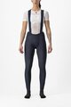 CASTELLI Cyklistické nohavice dlhé s trakmi - FREE AERO RC W DT - modrá
