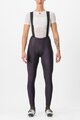 CASTELLI Cyklistické nohavice dlhé s trakmi - FREE AERO RC W DT - fialová