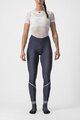 CASTELLI Cyklistické nohavice dlhé bez trakov - VELOCISSIMA THERMAL - modrá