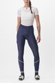 CASTELLI Cyklistické nohavice dlhé bez trakov - VELOCISSIMA THERMAL - modrá