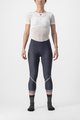 CASTELLI Cyklistické nohavice 3/4 bez trakov - VELOCISSIMA THERMAL - modrá