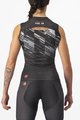 CASTELLI Cyklistický dres bez rukávov - INSIDER W - čierna