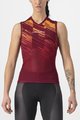 CASTELLI Cyklistický dres bez rukávov - INSIDER W - bordová