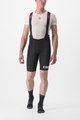 CASTELLI Cyklistické nohavice krátke s trakmi - PREMIO BLACK LTD EDITION - čierna/biela