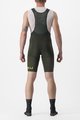 CASTELLI Cyklistické nohavice krátke s trakmi - PREMIO BLACK LTD EDITION - zelená/svetlo zelená