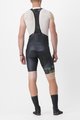 CASTELLI Cyklistické nohavice krátke s trakmi - FREE AERO RC KIT - čierna/svetlo zelená