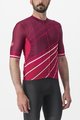 CASTELLI Cyklistický dres s krátkym rukávom - SPEED STRADA - bordová