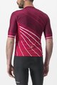 CASTELLI Cyklistický dres s krátkym rukávom - SPEED STRADA - bordová