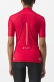CASTELLI Cyklistický dres s krátkym rukávom - ENDURANCE W - červená
