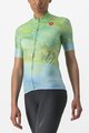 CASTELLI Cyklistický dres s krátkym rukávom - MARMO - svetlo modrá/svetlo zelená