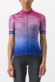 CASTELLI Cyklistický dres s krátkym rukávom - MARMO - modrá/ružová