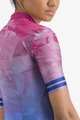 CASTELLI Cyklistický dres s krátkym rukávom - MARMO - modrá/ružová