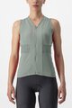 CASTELLI Cyklistický dres bez rukávov - ANIMA - zelená