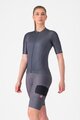 CASTELLI Cyklistické nohavice krátke s trakmi - UNLIMITED CARGO W - šedá