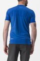 CASTELLI Cyklistické tričko s krátkym rukávom - ITALIA MERINO - modrá
