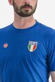 CASTELLI Cyklistické tričko s krátkym rukávom - ITALIA MERINO - modrá
