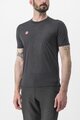 CASTELLI Cyklistické tričko s krátkym rukávom - MERINO - čierna