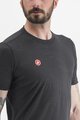 CASTELLI Cyklistické tričko s krátkym rukávom - MERINO - čierna
