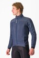 CASTELLI Cyklistická zateplená bunda - FLY TERMAL - modrá