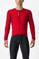 CASTELLI Cyklistický dres s dlhým rukávom zimný - FLY JACK-SEY - červená