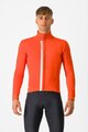 CASTELLI Cyklistická zateplená bunda - ENTRATA - oranžová