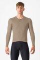 CASTELLI Cyklistický dres s dlhým rukávom zimný - FLY LS - béžová